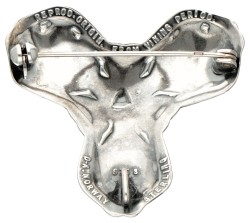 Sterling zilveren Viking broche door Noorse designer David Andersen.