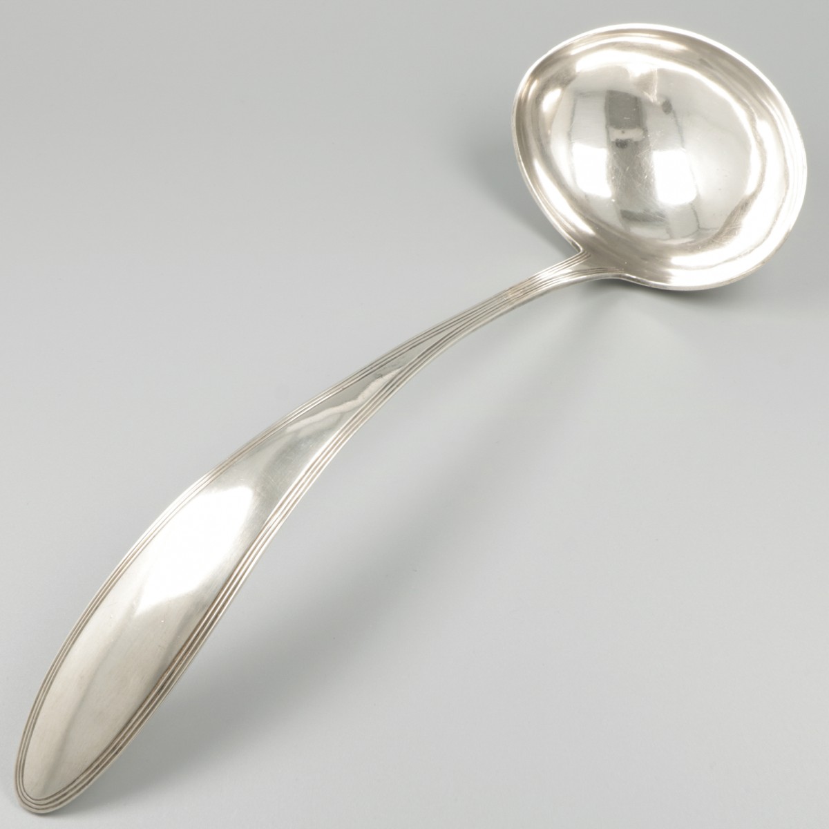 Soeplepel ('s-Gravenhage, Johannes Hendrikus Bouscholten - 1837) zilver.