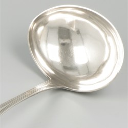 Soeplepel ('s-Gravenhage, Johannes Hendrikus Bouscholten - 1837) zilver.
