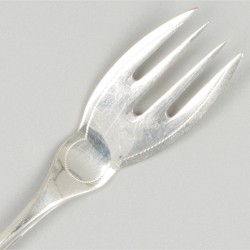 12-delige set visbestek zilver.