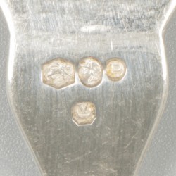 12-delige set visbestek zilver.