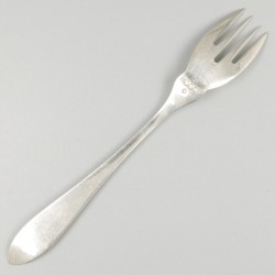 12-delige set visbestek zilver.