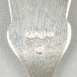 12-delige set visbestek zilver.