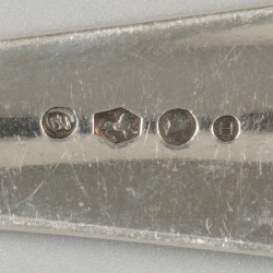 2-delige set groentelepels Haags lofje zilver.