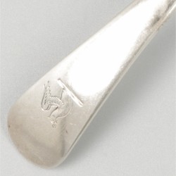 2-delige set sauslepels zilver.