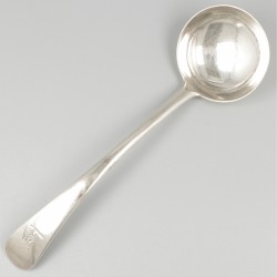 2-delige set sauslepels zilver.
