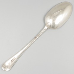 6-delige set dinerlepels zilver.