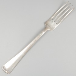 6-delige set dinervorken Haags lofje zilver.