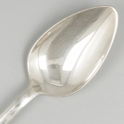 6-delige set lepels Haags lofje zilver.