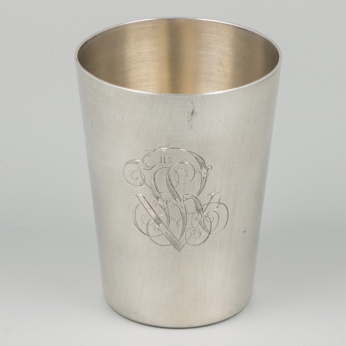 Gelegenheidsbeker zilver.