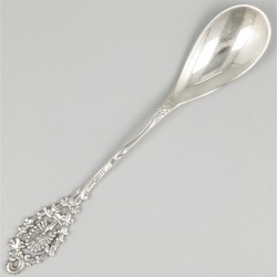 6-delige set koffie- / theelepels zilver.