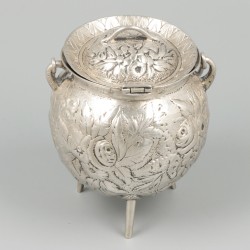 Miniatuur kookpot zilver.