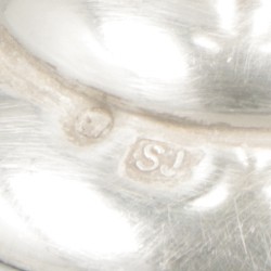 6-delige set likeurglaasjes zilver.