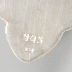 6-delige set tafelkleedklemmen zilver.