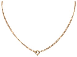 Antiek 14 kt. geelgouden collier met medaillon hanger.