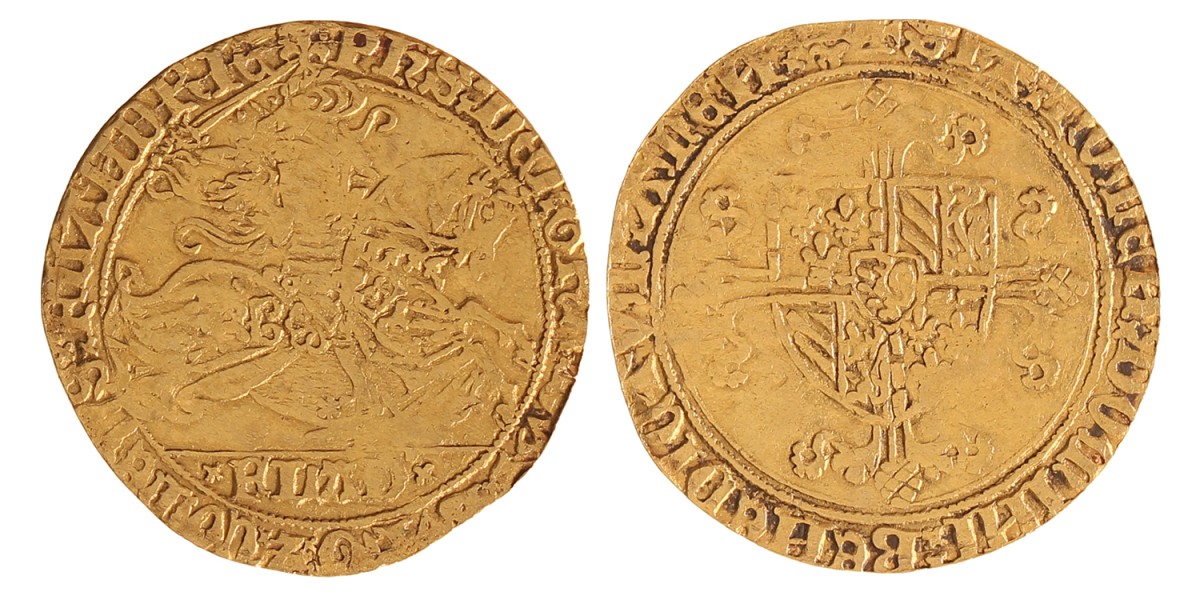 Gouden rijder. Vlaanderen. Fillips de Goede. Z.j. (1434 - 1437). Fraai / Zeer Fraai.