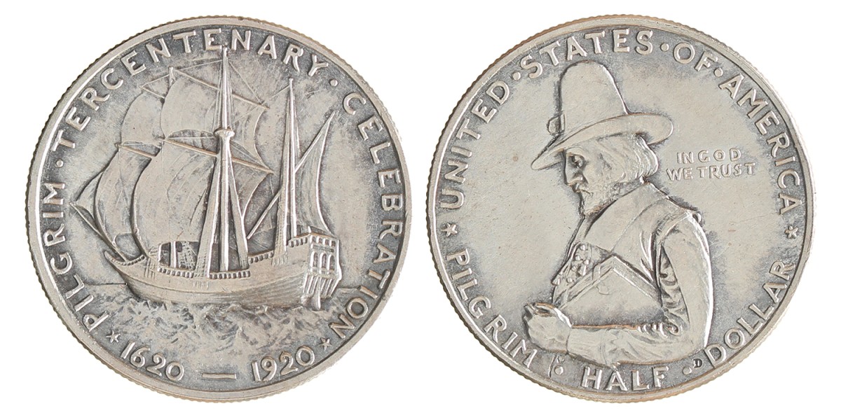 USA. ½ dollar - Pilgrim Tercentenary. 1920.