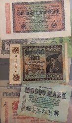 Germany. Album 36 banknotes. Notgeld. Type 1920-1945. - Fine – UNC.