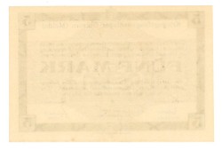 Germnay. 5 mark. Banknote. Type 1916. Type Mulde. - UNC.