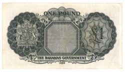 Bahamas. 1 pound. Banknote. Type ND. - Very fine.