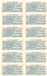 Nederland. 10 wopu-wonderpunten. Waardebonnen. Type 1949. Type Juliana. - UNC.