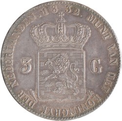 3 gulden. Willem I. 1832/24. UNC -.