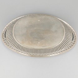 Soezen- / broodmand zilver.