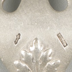 5-delige hors d'oeuvres set zilver.