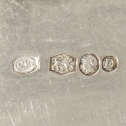 12-delig visbestek zilver.