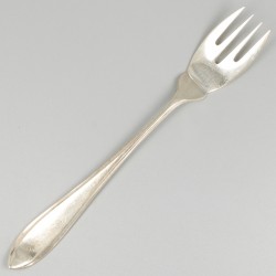 12-delig visbestek zilver.