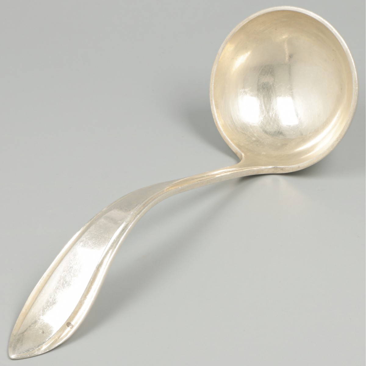 Sauslepel Hollands puntfilet zilver.