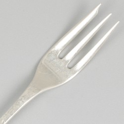 12-delige set gebaksvorkjes zilver.
