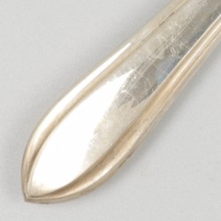 6-delige set dinermessen zilver.