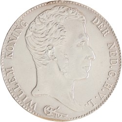 3 gulden. Willem I. 1831/21 streep. Zeer Fraai +.