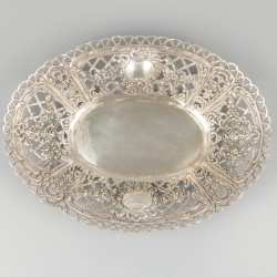 Delicatesse mandje zilver.