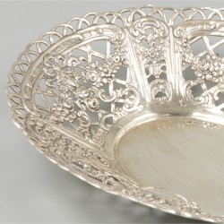 Delicatesse mandje zilver.