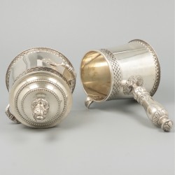 2-delig roomstel zilver.