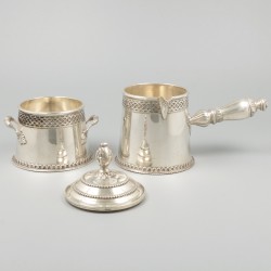 2-delig roomstel zilver.