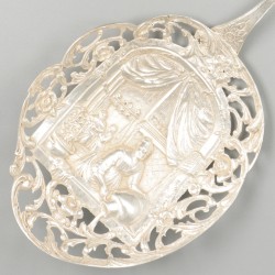 Scheplepel zilver.