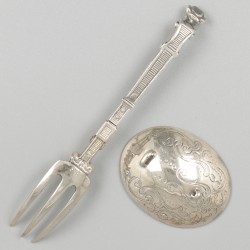 Reisbestek zilver.