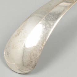 Sauslepel Haags lofje zilver.