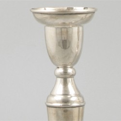 2-delige set kandelaren zilver.