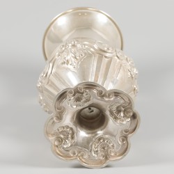 Bloemenvaas zilver.