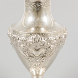 Bloemenvaas zilver.