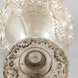 Bloemenvaas zilver.