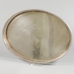 Dienblad zilver.