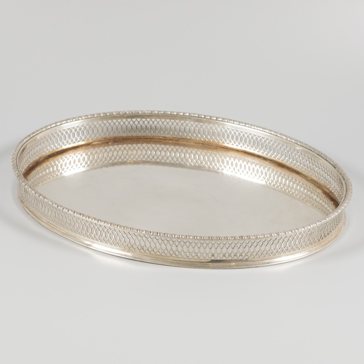 Dienblad zilver.