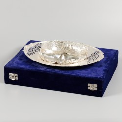 Serveerschaal zilver.
