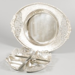 Serveerschaal zilver.