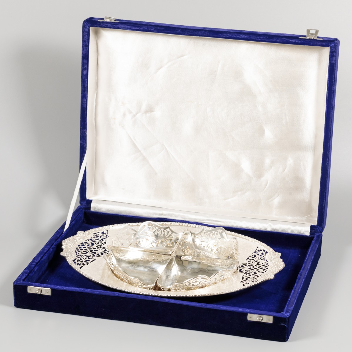 Serveerschaal zilver.